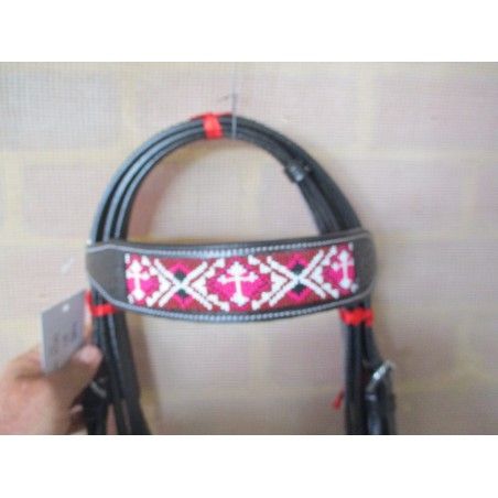 western bridle beaded ri577 - Western Bridles and breastplates