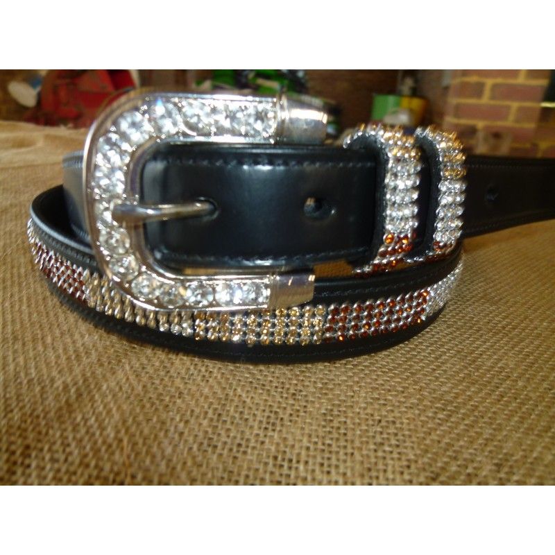 womens crystal belts