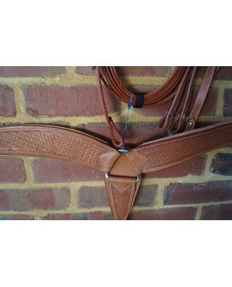 breastplate wide basket weave pattern 609B2 - Stockman bridles and breastplate